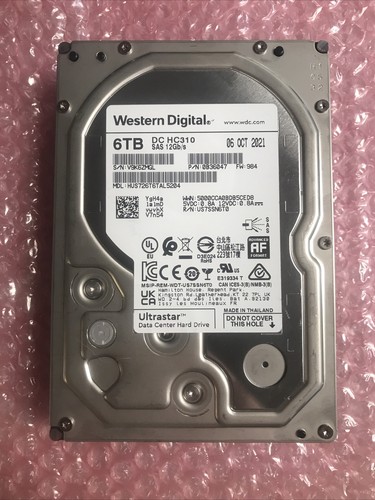 Western Digital Ultrastar DC HC310 6TB SAS 3 3,5" Interne Festplatte