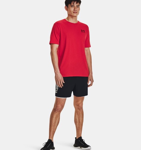 Under Armour Herren UA Sportstyle Left Chest Logo Kurzarm T-Shirt Größe 2XL Rot - Bild 7 von 7