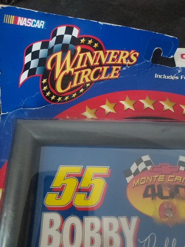 WINNERS CIRCLE ~ GALLERY SERIES ~ #55 BOBBY HAMILTON ~ FRAMED ART & 1:64 SCALE CAR NIB - Bild 2 von 5