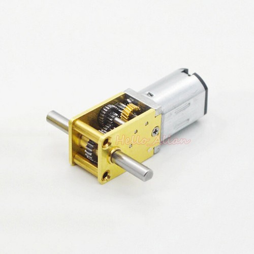 Mini motor de engranajes Micro N20 de doble eje DC 3V-12V caja de engranajes completamente metálica hágalo usted mismo coche robot - Imagen 3 de 18