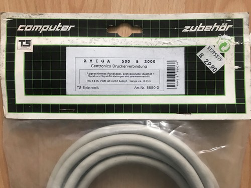 Centronics Druckerverbindung Kabel 3 m von TS - Elektronik, unbenutzt - Bild 1 von 2