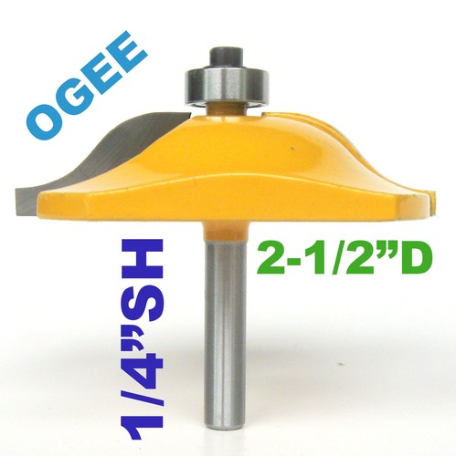 1 pc 1/4" Sh. 2-1/2 Dia. Roman Ogee Raised Panel & Base Edge Router Bit sct-888  - Picture 7 of 12