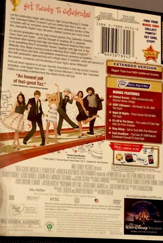 High School Musical 3: Senior Year (2009 2-Disc Set, Extended Edit W/ DisneyFile - Picture 2 of 2