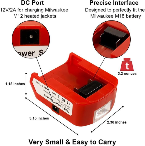 40W 4200LM 9W Cordless Camping LED Work Light for Milwaukee 18V Li-ion Battery - Picture 21 of 24