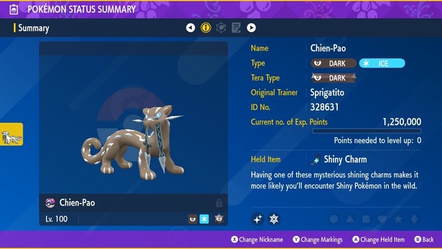 XXXL MAX SIZE SHINY CHIEN-PAO - Pokémon Scarlet and Violet XXXL MAX SIZE SHINY CHIEN-PAO - Pokémon Scarlet and Violet