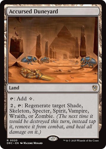 Accursed Duneyard - Commander: Aetherdrift - Magic: The Gathering - Picture 1 of 1