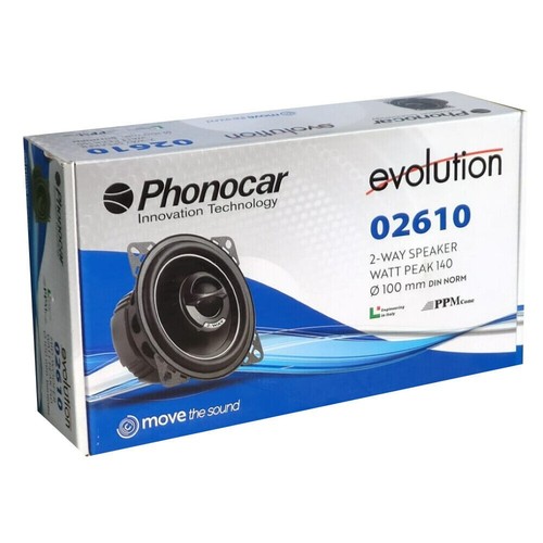 ALTOPARLANTI PHONOCAR EVOLUTION 02610 a 2 vie 4" diametro portiere sportelli - Foto 9 di 10