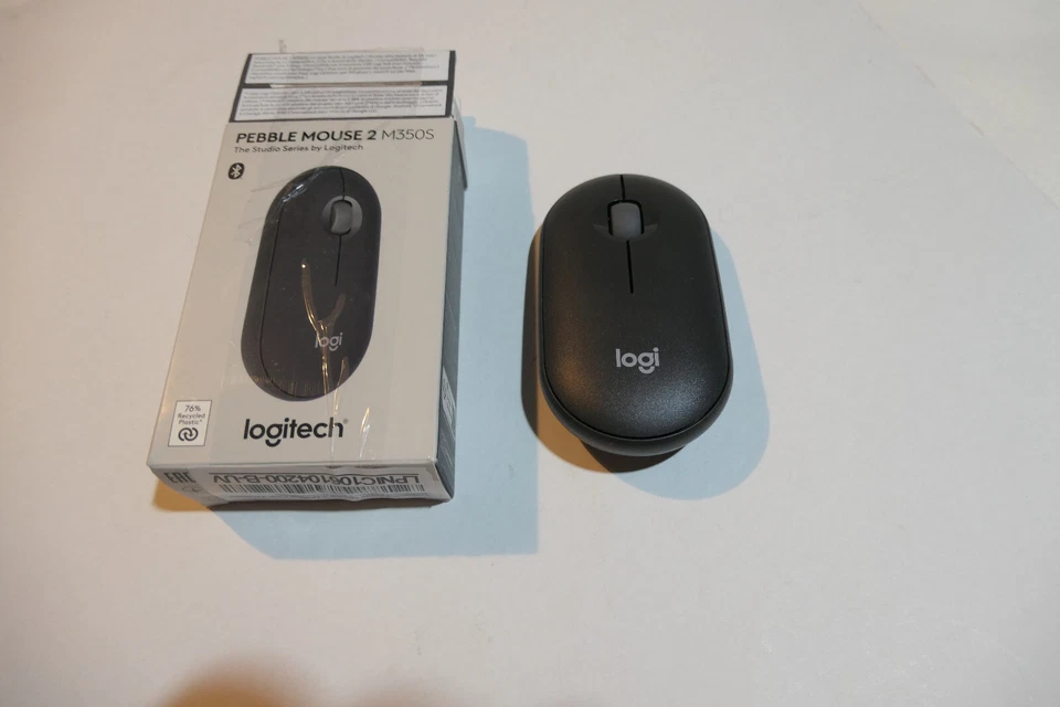 Logitech M350S Pebble Mouse 2 Multi-Device Bluetooth Maus für 3 Geräte