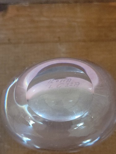 Vintage Kosta Boda Clear Bud Vase Etched Girl signed MCM 4 3/4" Tall - Picture 7 of 11