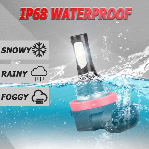 9005 9006 H11 LED Combo Headlight High Low Beam Bulb White Fog Light Kit White - Picture 14 of 17