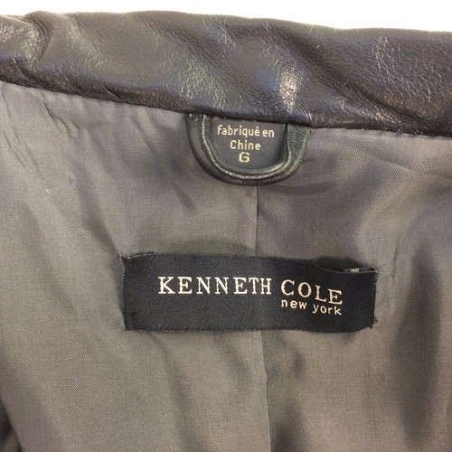 Kenneth Cole Duster Hoffman Style, Leather Men Long Coat, 3B2451 Silky Cow Black - Picture 6 of 9