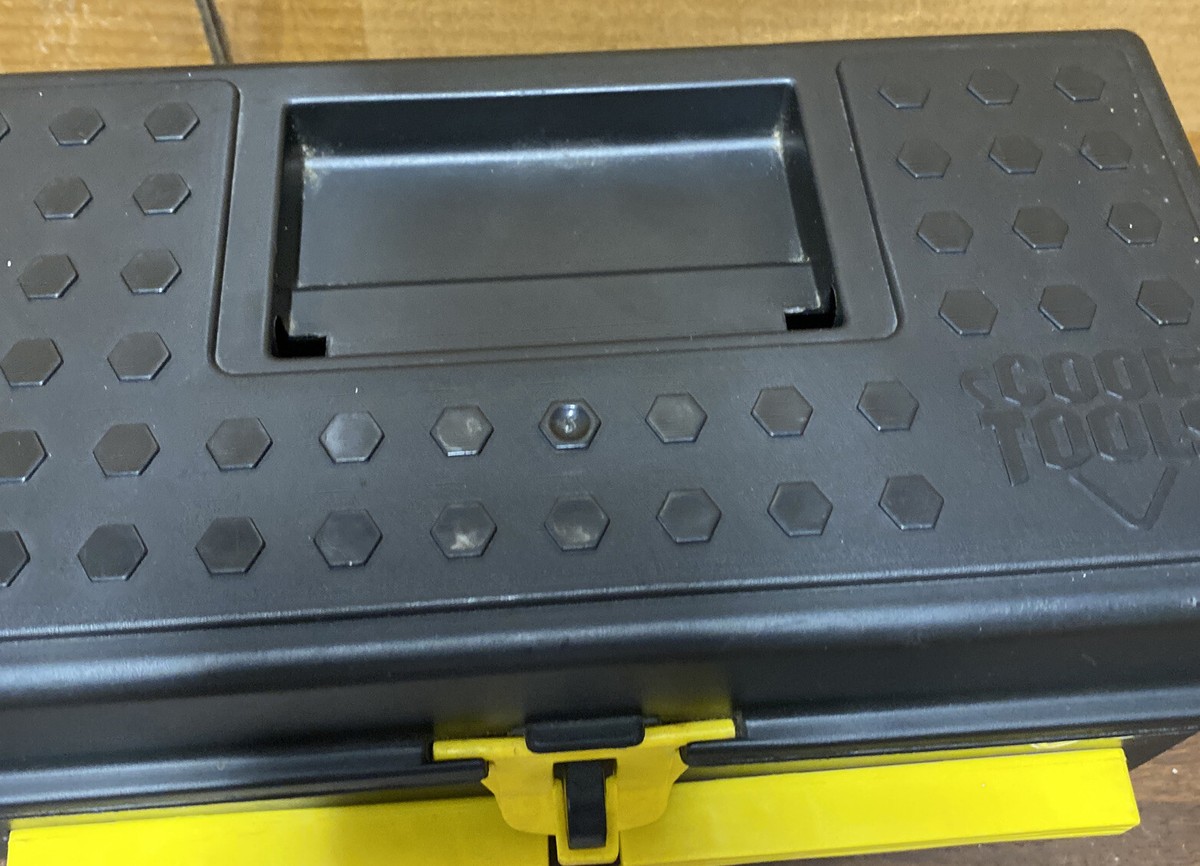 その他 NAVY CALS TOOL BOX CD-ROM Vintage Playskool Cool Tools Original Plastic Tool Box 1990s