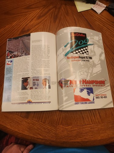 1996 Indy 200 Disney World Indy Car Race Program - Picture 3 of 3