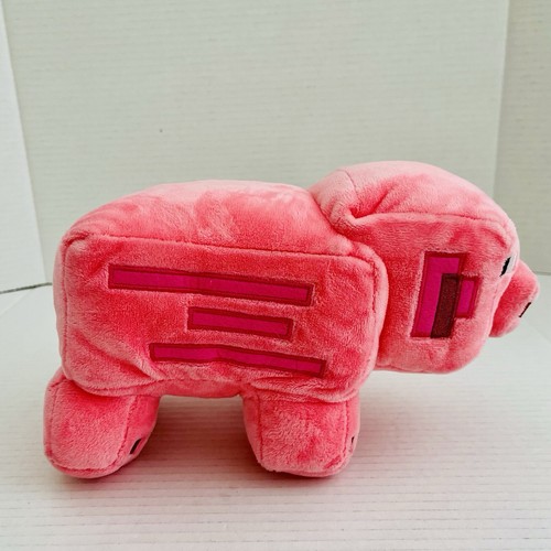 Minecraft Llama And Pig Plush Mattel Stuffed Animal Beige Cobalt Blue 9" - Picture 11 of 15