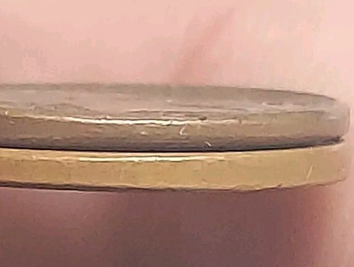 1964 D Lincoln Penny “L” on edge Error Uneven Flan Thickness Variety - Picture 15 of 16