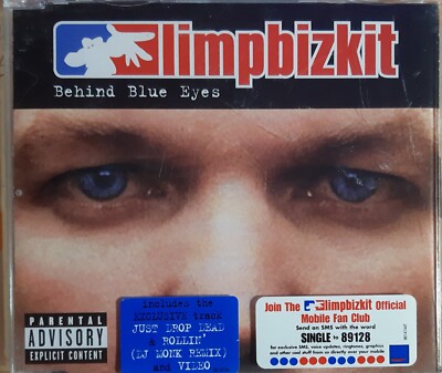 Limp Bizkit - Behind Blue Eyes. CD. Very Good Used Condition. 