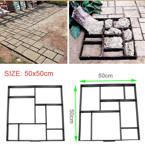 DIY Large Paving Pavement Mold Concrete Stone Walk Maker Reusable Mould US - Picture 5 of 13