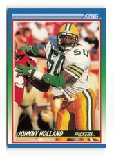 1990 SCORE JOHNNY HOLLAND GREEN BAY PACKERS #48