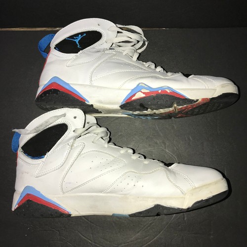 Nike Mens Air Jordan 7 304775-105 White Basketball Shoes Sneakers Size 13 - Picture 3 of 10