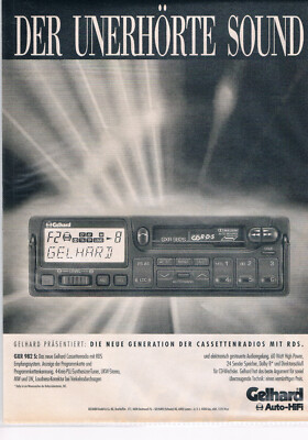 Gelhard Werbeanzeige Werbung Gelhard #2 NG 