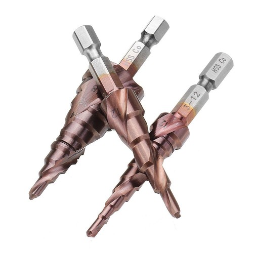 HSS M35 5% Cobalt Step Drill Bit HSSCO Hex Shank Metal For Stainless Steel - Picture 6 of 14