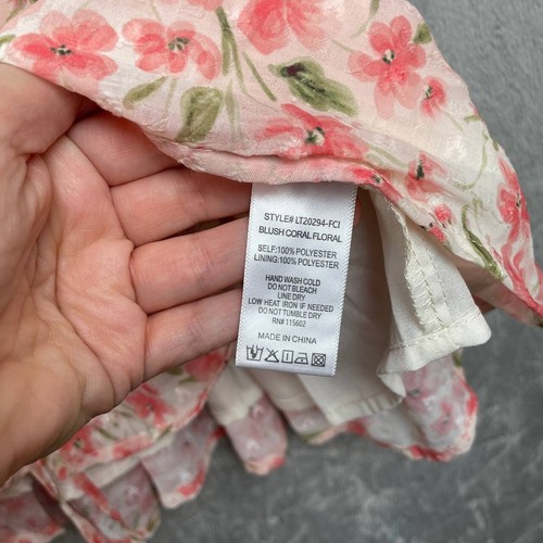 Lush Cottagecore Floral Babydoll Top Women Medium Spring Dainty Fairy Feminine - Picture 6 of 6