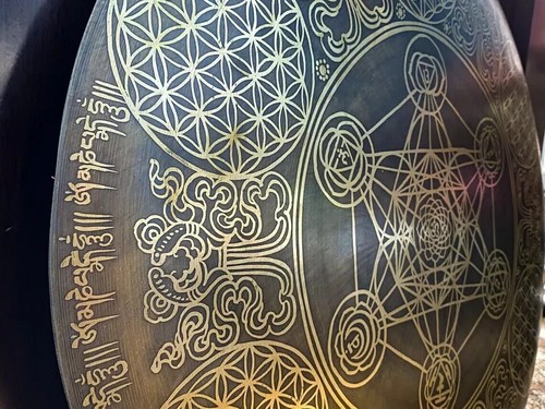 24inches Handmade Flower of life Gong, Yoga Meditation Gong, Sound Healing Gong  - Picture 5 of 5