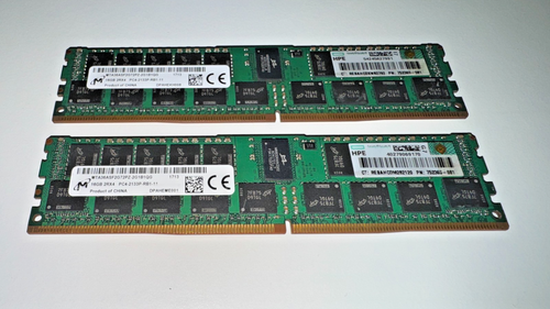 32GB Kit (2x 16GB) HPE Server RAM | PC4-2133P-R | DDR4 RDIMM | 752369-081