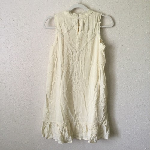 Chelsea & Violet Girls Dress XL Lace Crochet Sleeveless Yellow Lined NEW NWT - Picture 6 of 7