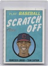 2020 Topps Heritage #12 Francisco Lindor 1971 Topps Baseball Scratch-Offs