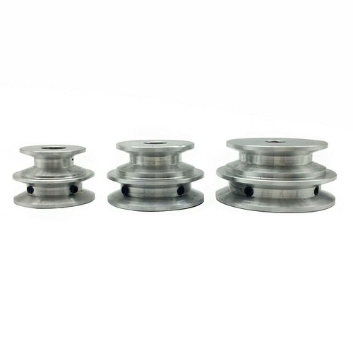 8mm to 12mm Bore - V-groove 2 Step Pulley for 3/8" = 9.525mm Belt width - Select