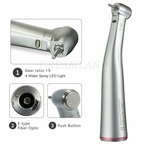 Dental Contra Angle 1:4.2/ 1:5/ 20:1/1:1 (LED Fiber Optic) Handpiece NSK Style - Picture 26 of 48