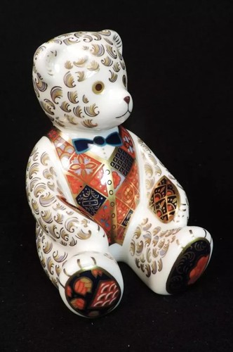 ROYAL CROWN DERBY TEDDYBÄR BRIEFBESCHWERER (1961) NEUWERTIG - Bild 6 von 6
