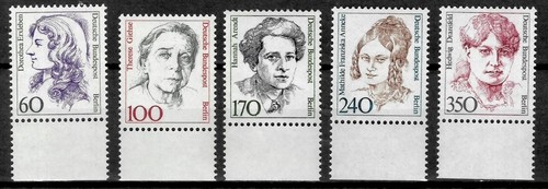 Berlin Germany Stamps 1988 ☀ Famous Women 5v set ☀ MNH (**)