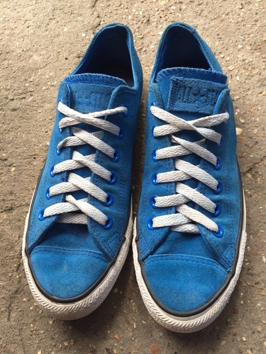 homme cuir beaucoup gauche Converse Baskets avec d'utilisation bleu UK pour à 6 en taille OXCTCwq