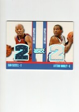 SAM CASSELL & CUTTINO MOBLEY 05-06 TOPPS LUXURY BOX GAME-WORN JERSEY CARD 91/193