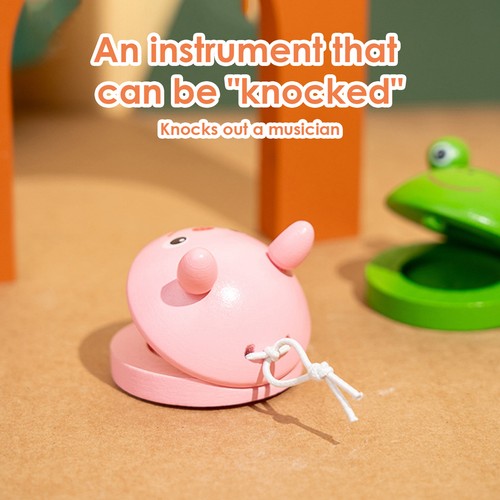 Cute Animal Pattern Hand Percussion Castanets with String for Boys、Girls - Picture 10 of 16