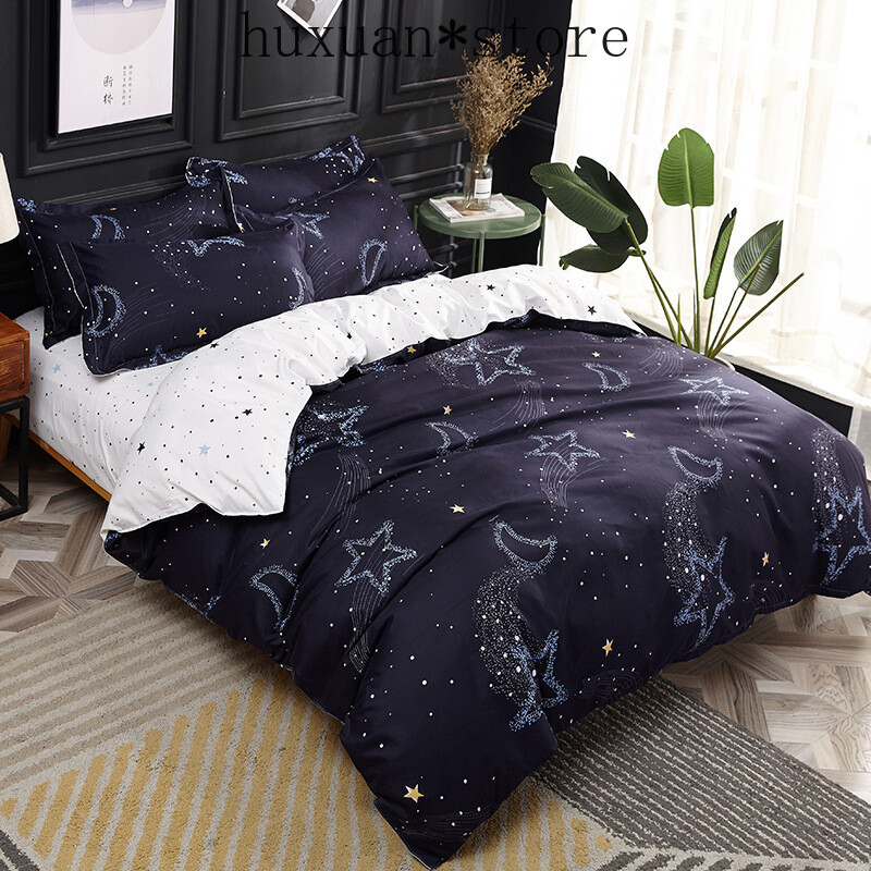Bedding Set Geometry Duvet Cover Modern Bed Line Set Stripe Grid Bed Set AB Side Prawdziwa gwarancja, obfita