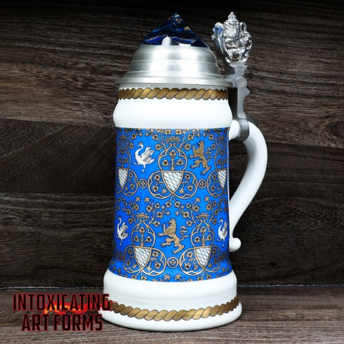 Taza de cerveza - Rey - Tapa de cristal Stein - Imagen 1 de 5