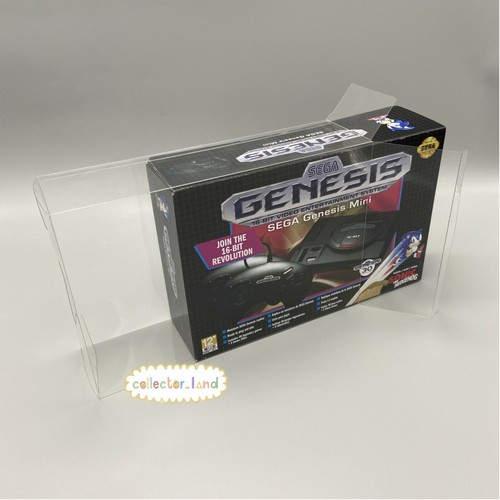 1 x BOX PROTECTOR for Sega Mega Drive Genesis Mini Classic PLASTIC DISPLAY CASE - Picture 2 of 3