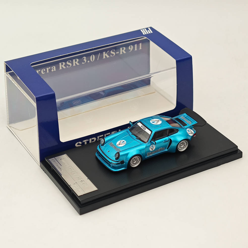 1/64 SW Carrera RSR 3.0/KS-R 911 Blue Diecast Models Car 1/64 SW Carrera RSR 3.0/KS-R 911 Blue Diecast Models Car