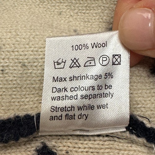 Vintage Mens Samsøe & Samsøe Tony Zip Cardigan Sweater XL Wool Nordic Pattern - Picture 7 of 13