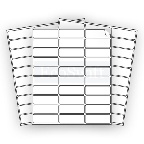 1500 2.625 x 1 EcoSwift Laser Address Shipping Adhesive Labels 30/sheet 1 x2 5/8 - Picture 3 of 5