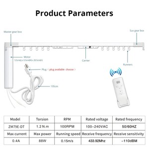 curtain track smart alexa remote electric control mobile google
