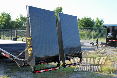 NEW 8 X 25 (20+5) Dual Tandem 10 Ton Deckover Equipment Gooseneck Trailer - Picture 9 of 12