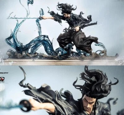 NIREN Studio Miyamoto Musashi 1/6 Resin Model Painted H27cm Folding mirror