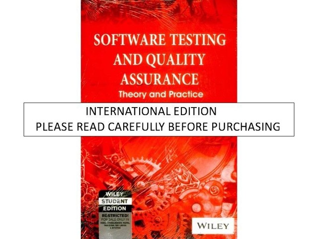 software testing and quality assurance book software testing and quality assurance book