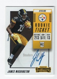 2018 Panini Contenders Variation Rc Auto James Washington