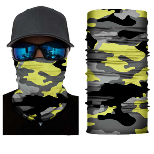 Bandana Face Shield Mask Fishing Headwear Biker Neck Tube Scarf Skull Head - Picture 7 of 138