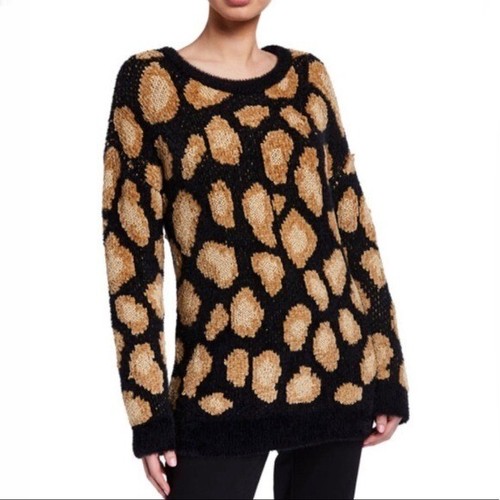 Neu mit Etikett Michael Kors Jacquard-Pullover Gepard Punkte L - Bild 1 von 6